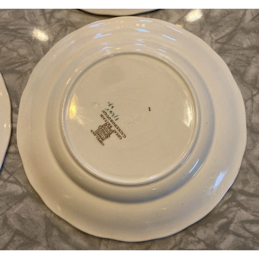 SPODE Copeland Great Britain GAINSBOROUGH Bread PLATES 6.75” Set of 4 Vintage